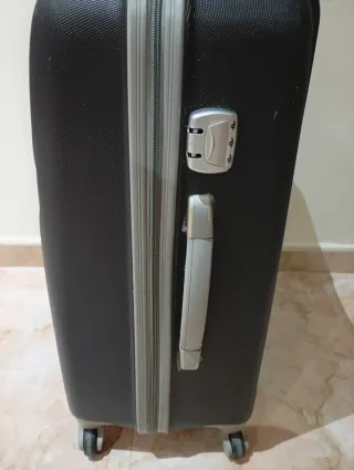 Maleta de viaje con ruedas azul 60x40x25