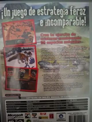 Videojuego Impossible Creatures PC