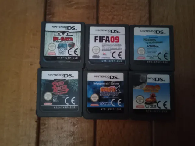 Lote 6 Juegos Nintendo DS: FIFA, Naruto, Shrek...
