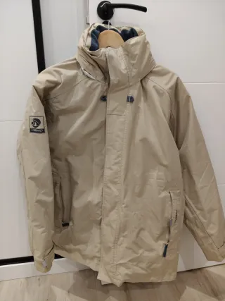 Chaqueta de nieve Tribord beige hombre