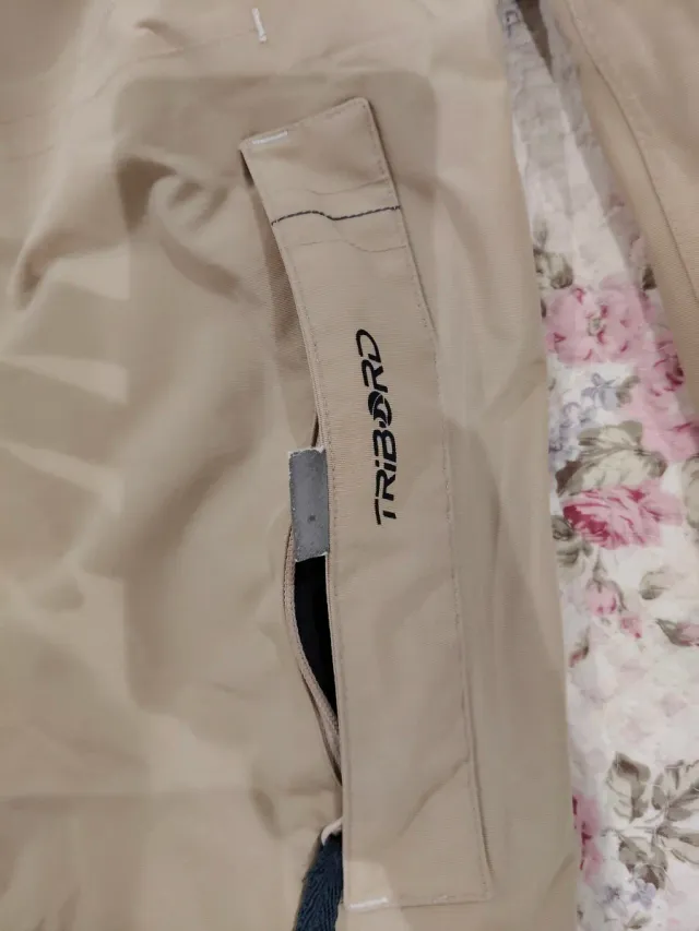 Chaqueta de nieve Tribord beige hombre