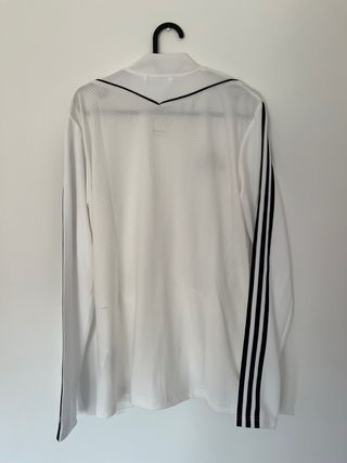Sudadera Adidas Blanca con Rayas Negras