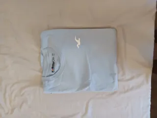 Camiseta Hollister manga larga azul