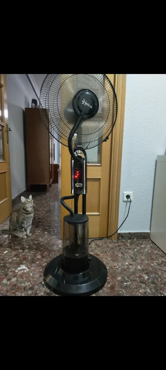 Ventilador Nebulizador Helios Negro