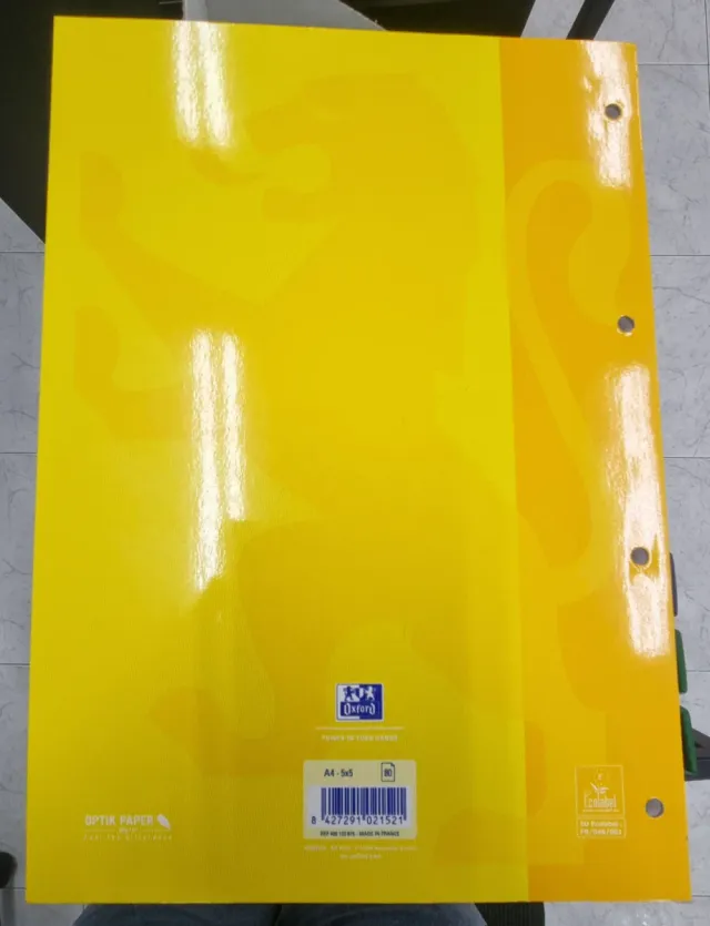 Recambios A4 Oxford con borde de colores