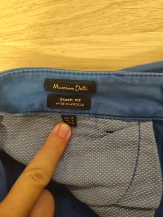 Vaqueros Massimo Dutti Skinny Azul T.38