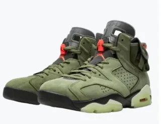 Jordan 6 Retro Travis Scott Verde Militar