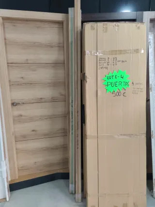 Lote 4 puertas de melamina.