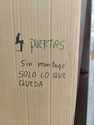 Lote 4 puertas de melamina.