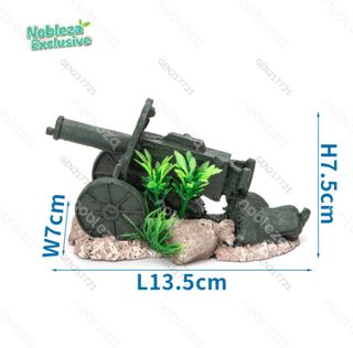 Decoración Acuario Cañón Antiguo Resina
