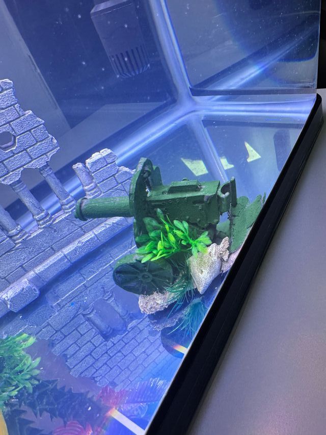 Decoración Acuario Cañón Antiguo Resina