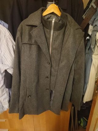 Trenca hombre gris