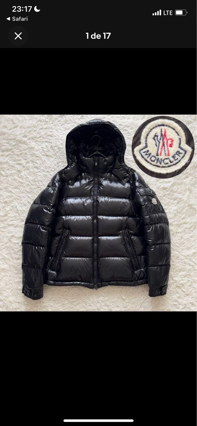 Giubbotto Moncler Nero in Poliestere