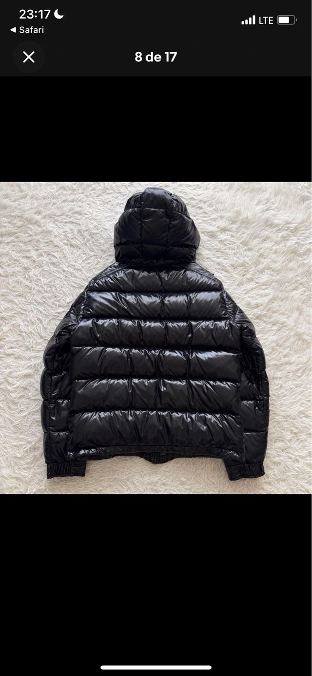 Giubbotto Moncler Nero in Poliestere
