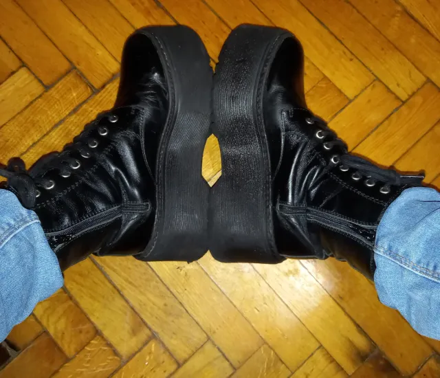 Botas plataforma 10 cm tamanho 39