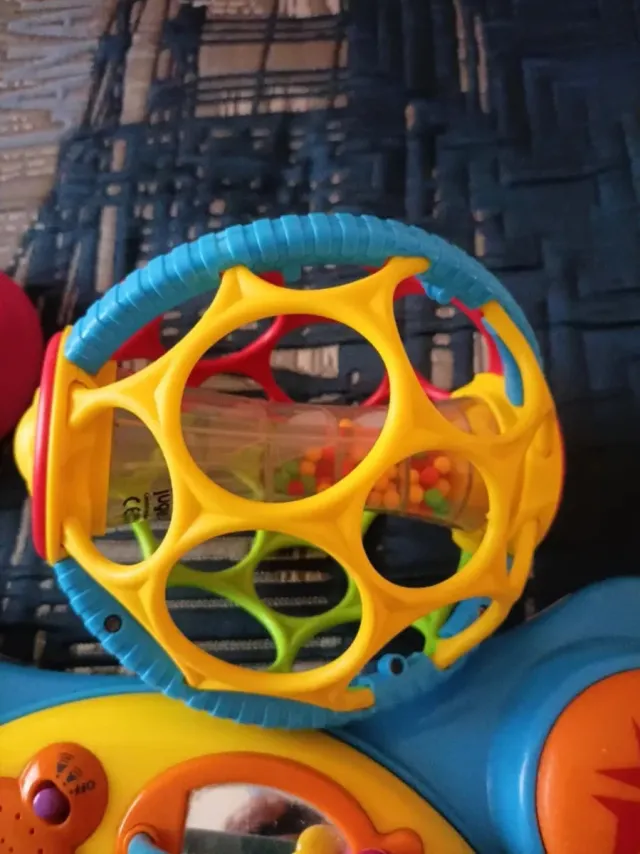 Lote Juguetes Infantiles Avión Flamenco Pelota