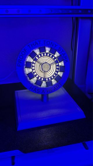 Pack 2 Lámparas 3D - Corazón Tony Stark