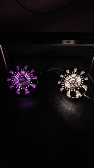 Pack 2 Lámparas 3D - Corazón Tony Stark