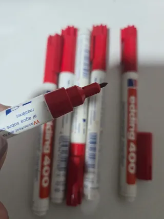 Rotuladores Edding No.1 , 300, 550 y 400