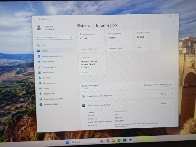 PC Lenovo Intel i5 con SSD