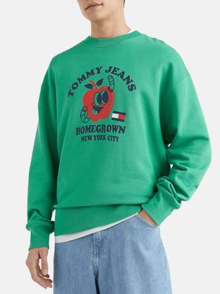 Sudadera Tommy Jeans Verde Talla M