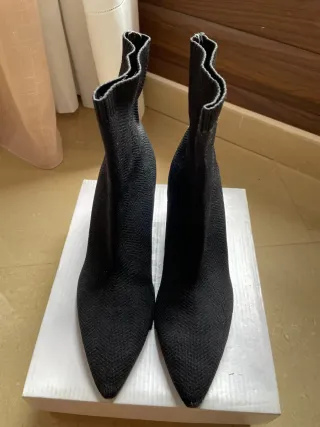 Botines calcetín negros