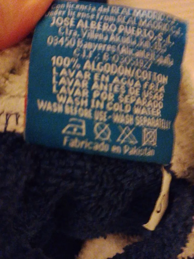 Dos Albornoces Real Madrid Azul y Blanco