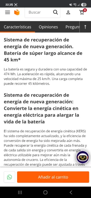 Patinete Eléctrico Xiaomi Pro 2 Negro