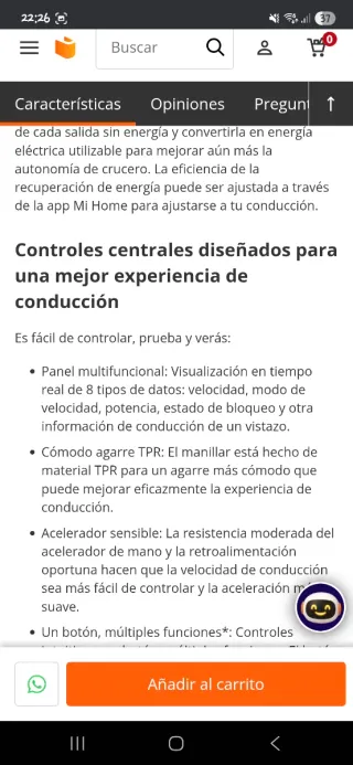 Patinete Eléctrico Xiaomi Pro 2 Negro