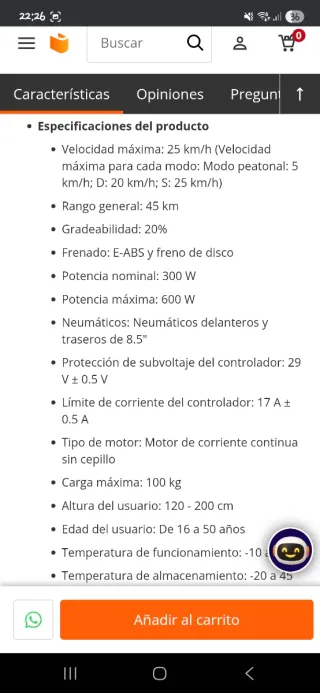 Patinete Eléctrico Xiaomi Pro 2 Negro