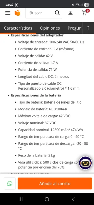 Patinete Eléctrico Xiaomi Pro 2 Negro