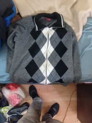 Jersey Desigual Rombo Gris Talla M