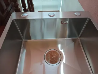 FREGADERO INOX GRANDE 55X45CM NUEVO A SOLO 59 EUR