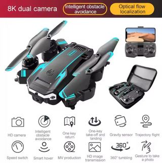 Dron Plegable Negro/Azul 8K Dual Camera NUEVO
