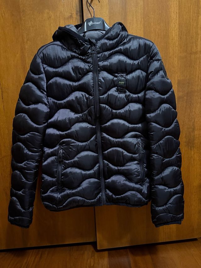 Giacca Blauer imbottita nera con cappuccio