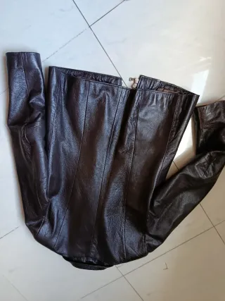 Giacca in vera pellemarrone