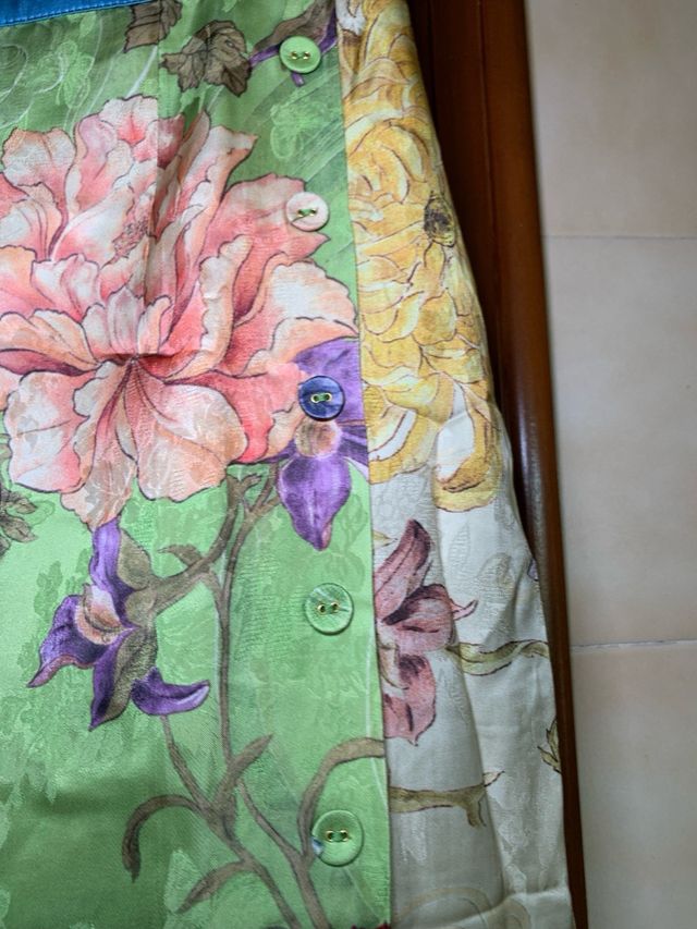 Falda larga ALEMAIS Avery Spliced Multicolor