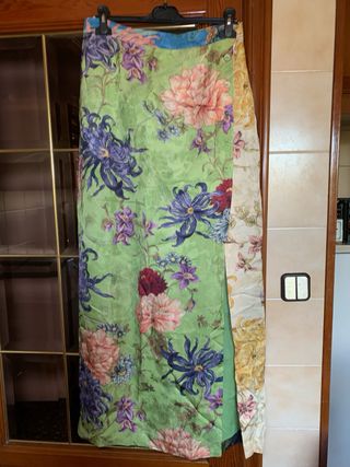 Falda larga ALEMAIS Avery Spliced Multicolor