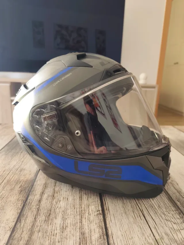 Casco Moto LS2 Challenger Azul