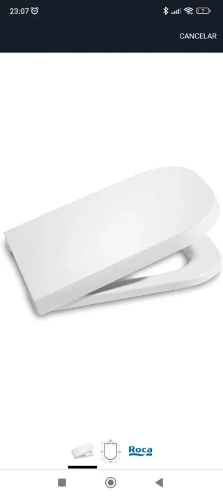 Tapa WC Roca Gap Amortiguada Blanca