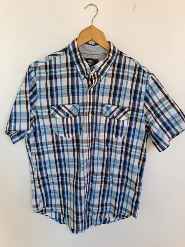 Camisa Timberland cuadros manga corta