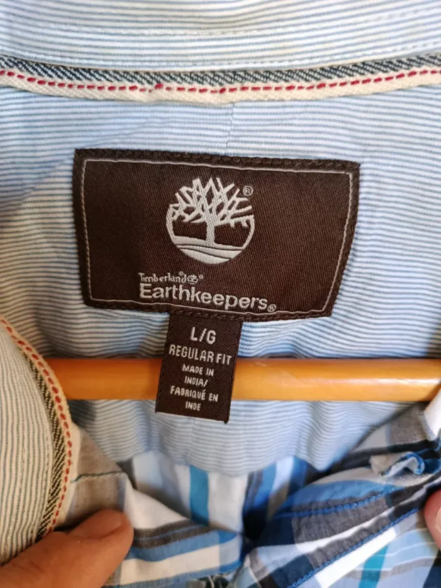 Camisa Timberland cuadros manga corta