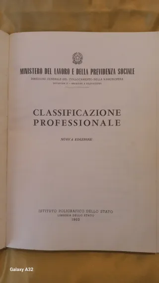 Classificazione Professionale - Nuova Ed. 1963