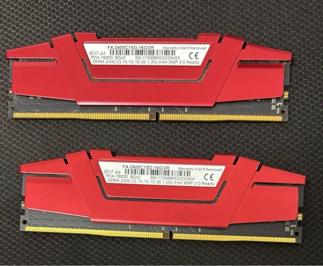 G.Skill RipJaws V 16GB (2x8GB) DDR4 2400MHz CL15 R