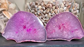 Geode di cristallo rosa