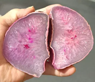 Geode di cristallo rosa