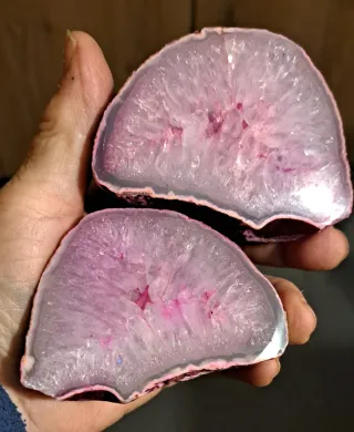 Geode di cristallo rosa