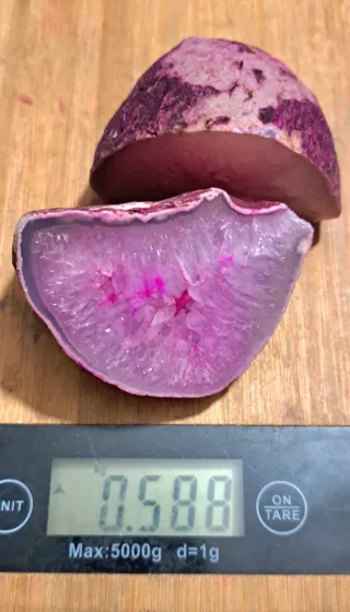 Geode di cristallo rosa