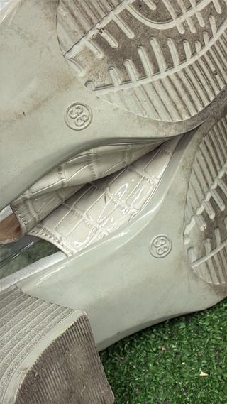 Sandalo donna beige/argento n.38