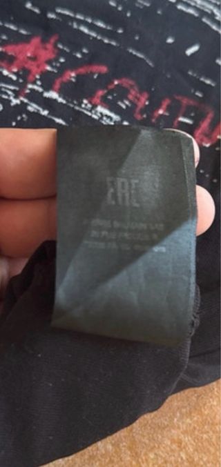 T-shirt Balmain nera con stampa